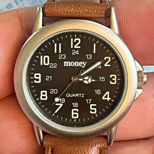 New Brown Money Quartz Watch